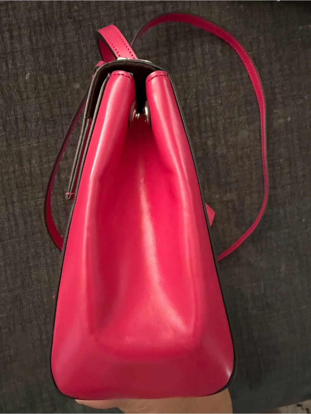 Louis Vuitton Cluny Fuchsia Epi Leather Satchel